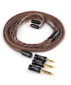 Tripowin Amber 32AWG OFC Cable HiFi IEM 2.5 3.5 4.4mm Plug PVC Sleeve