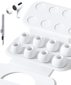 Airpods Pro 1 2 Noise Reduction Silicone Ear Tips buds plugs + cleaning pen