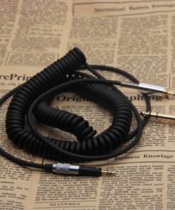 6.35 3.5 - 2.5 mm Spring Coiled Cable for Audio Technica ATH-R50x ATH-PRO5X ATH PRO5X R50x