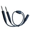 Wirenest Bose A20 6 pin Lemo to GA Twin Plug Headset Adapter