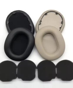 Alternative view of Sony WH-1000XM5 1000XM5 Headphones sheepskin ear pads cushions