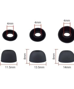 Alternative view of OPPO Enco X2 silicone ear tips buds plugs sleeves white set