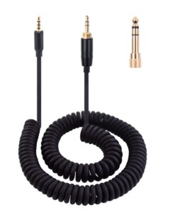 6.35mm OFC Spring Coiled Cable Blue Mo-Fi Mix-Fi Sadie Ella headphones 3.5 - 2.5 mm