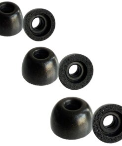 Ear tips foam sleeves buds TONEMAC N18 / PocBuds T60/ SoundPEATS Q30/Matast C16/ Rolosar Q76/ OFNEX X19/ occiam