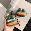 Airpods 1/2 Wireless Pro Bluetooth case Silicone cover 3D Frog pepe green