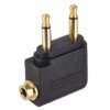 Airplane Flight Stereo 3.5mm Adapter V-Moda Crossfade M-200 M-100 M-80 LP2 LP XS V-80 Forza Metallo Zn