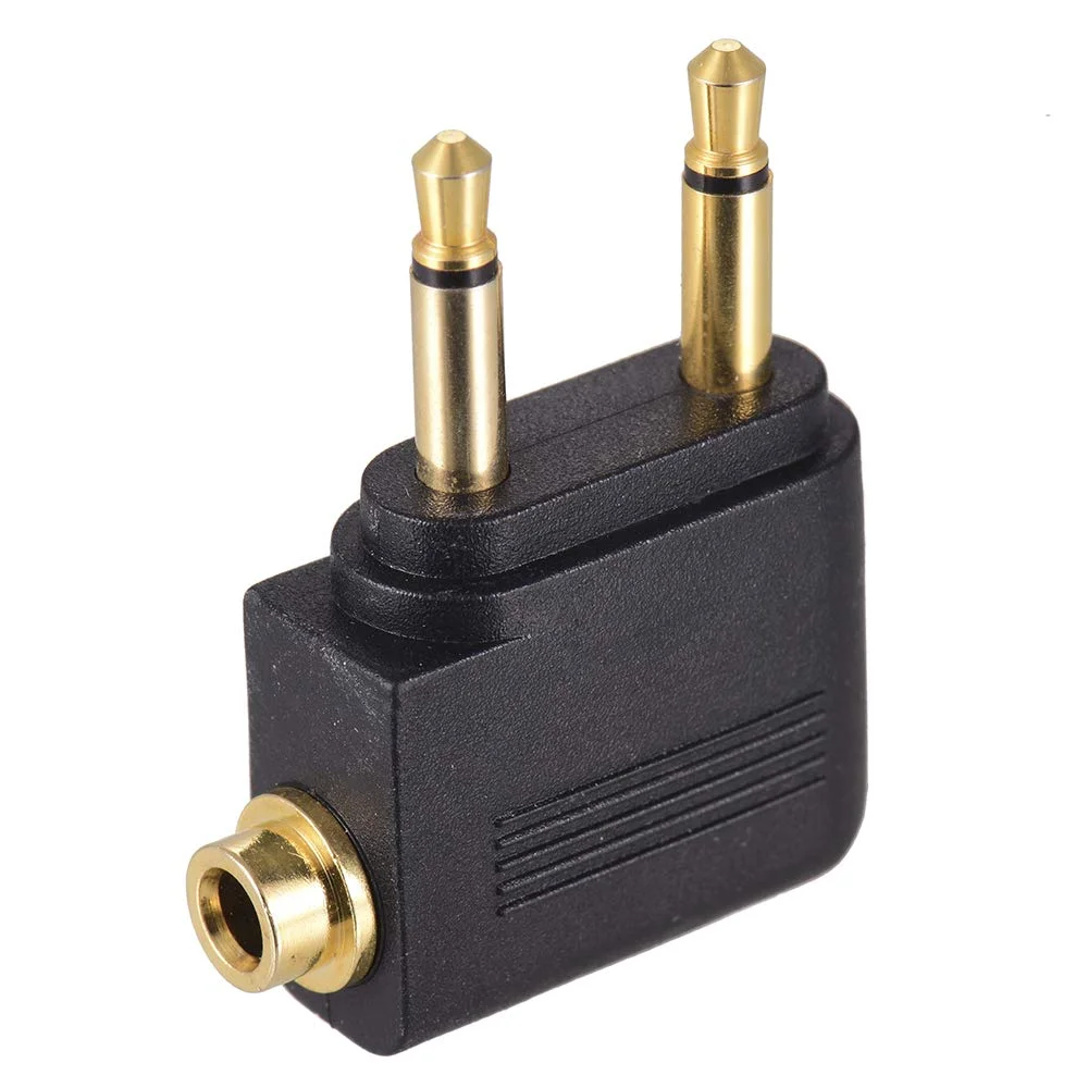 Airplane Flight Stereo 3.5mm Adapter V-Moda Crossfade M-200 M-100 M-80 LP2 LP XS V-80 Forza Metallo Zn