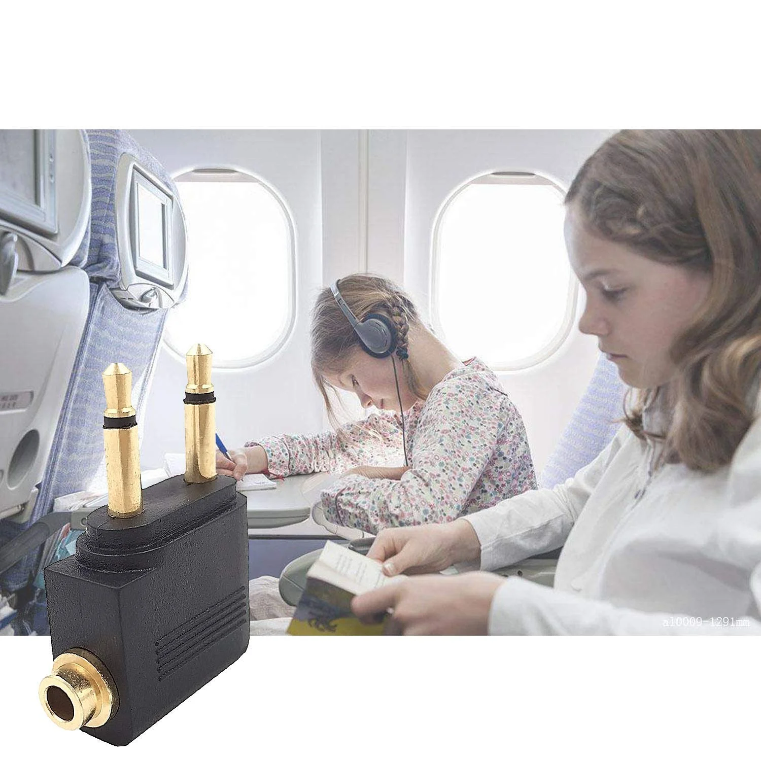 Airplane Flight Stereo 3.5mm Adapter V-Moda Crossfade M-200 M-100 M-80 LP2 LP XS V-80 Forza Metallo Zn - Image 4