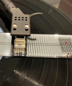 Alternative view of LP Vinyl Cartridge Stylus Alignment Protractor Angle Calibration Tool Mirror Ruler