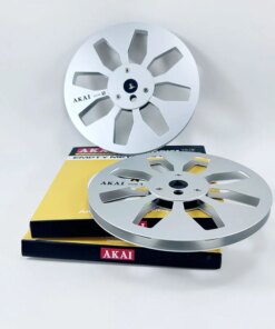 1Pair AKAI R-77M-J / 7" Empty Metallic Reel Opening Machine Reel-To-Reel Recorder
