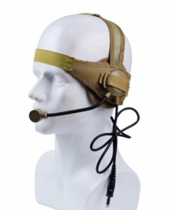 Tactical Headset Microphone PTT Walkies Talkie CS Games Communication