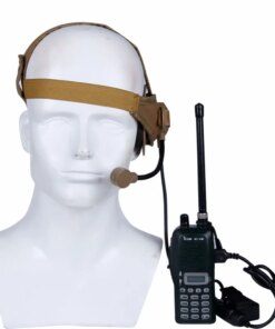 Alternative view of Tactical Headset Microphone PTT Walkies Talkie CS Games Communication