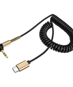 USB C to 3.5mm audio cable angle Spring Aux Speaker Cars Bowers & Wilkins px - Image 3