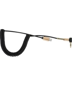 Alternative view of USB C to 3.5mm audio cable angle Spring Aux Speaker Cars Bowers & Wilkins px