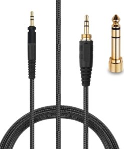 Alternative view of 6.35mm audio cable Braided shure SRH440 SRH840 SRH940 SRH750DJ SRH 840 940 440 Headphones