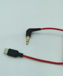 Alternative view of USB C to 3.5mm TRS Audio Cable RODE Wireless Go II, Angle DAC AUX Adapter