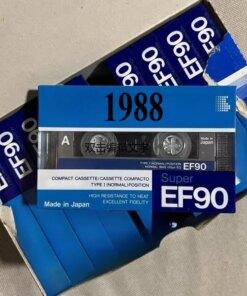 1988 Year Retro Blank Cassette Tape EF90 record normal position 1pcs
