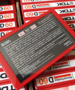 Alternative view of TDK D60 1982 60 min Blank Audio Recording Cassette Tape 1pcs