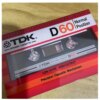 TDK D60 1982 60 min Blank Audio Recording Cassette Tape 1pcs