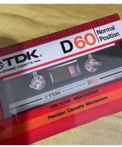 TDK D60 1982 60 min Blank Audio Recording Cassette Tape 1pcs
