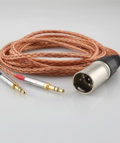 Alternative view of 3.4 4.4 2.5 mm XLR Balanced 16 core OCC Audio Cable Hifiman Sundara Ananda HE1000se HE6se he400i he400se Arya 6.5mm