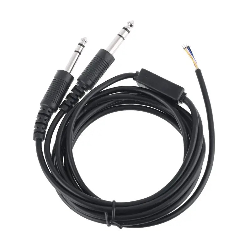 200cm Aviation Headset Dual plug Headphones Cable splitter - Image 4