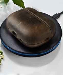 Alternative view of Genuine Leather Case Cover Airpods Pro 2 Cases Airpods 4 3 Handmade
