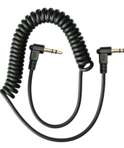 Alternative view of 4 Pole Angle Elbow Spring Coiled 3.5mm Audio AUX Cable Car