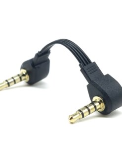Short 5CM 20CM 3.5 MM Plug 90° Angle Aux Audio Cable 3.5mm 30cm 50CM 100CM