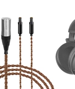 6N OCC Single headphone Audio Cable 8-Braid 4-Pin XLR Sennheiser HD800S / HD800 / HD820