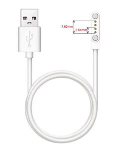 Alternative view of Smart Watch Charger Magnetic Charging Cable 2 Pin 4 Pins USB 7.62mm