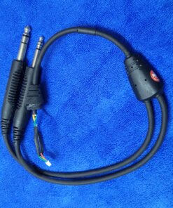 GA Twin Cable Bose A20 Bluetooth Aviation Headset 6.3 mm - 5.2mm /G 1E