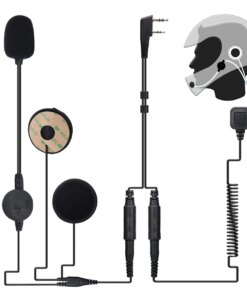 Baofeng UV-5R UV-32 AR-152 BF-888S Motorcycle Helmet Headset Microphone 2-Pin Radio Finger PTT