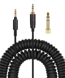 Audio cable 3.5 trs Coiled 6.35mm Audio Technica ATH-M50xBT2 ATH-M20xBT ATH-S700BT ATH-S220BT
