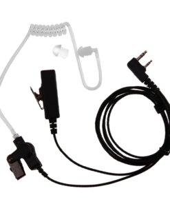 Covert Acoustic Tube Earpiece PTT Mic Headset Kenwood Baofeng UV-5R BF-888S