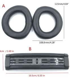 Replacement Sheepskin Ear Pads Headband For Sennheiser HD800 HD800S Headphones Ear Pads Headset Foam Cushion - Image 6