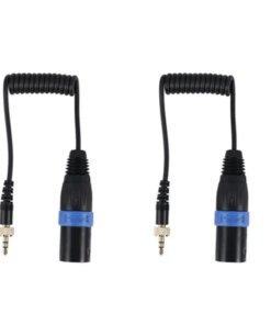 L22A-2Pcs Saramonic Locking Type 3.5Mm TRS XLR Microphone Audio Cable Receiver
