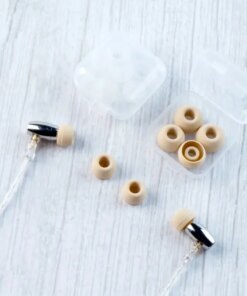 4mm Silicone Ear tips XS/S/M/L – 10.0mm / 11.2mm / 12.6mm / 13.5mm Beige Coffee Color - Image 4