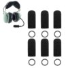 6 Pcs Foam Mic Covers David Clark DC One-X/PRO-X2/DC-Pro X/H10-13.4/H10-60/H20/M-7/M-4/M-5/M-77/DC-87 Microphones