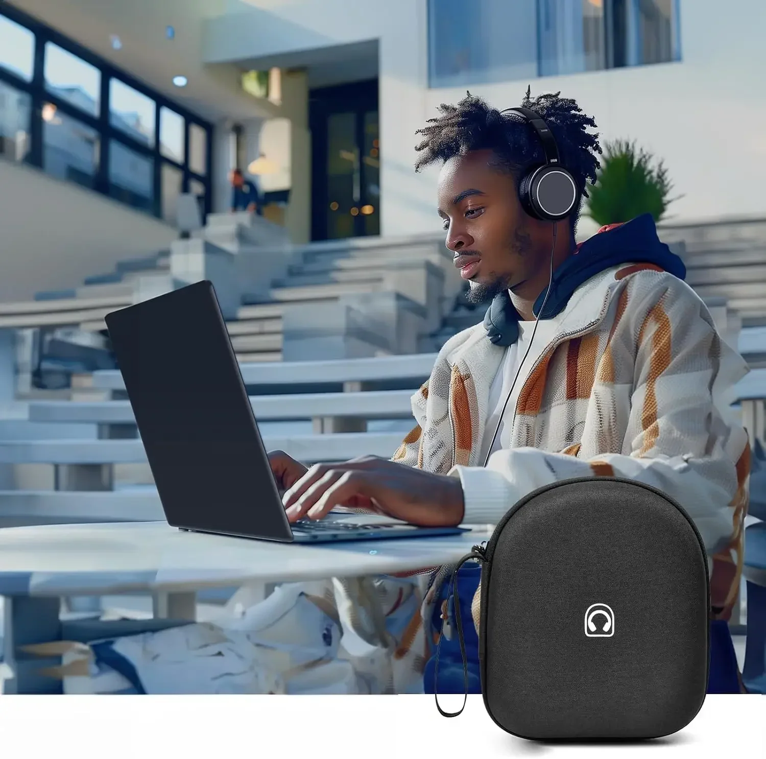 Sony WH-CH520 Wireless Headphones case cover bag - Image 5