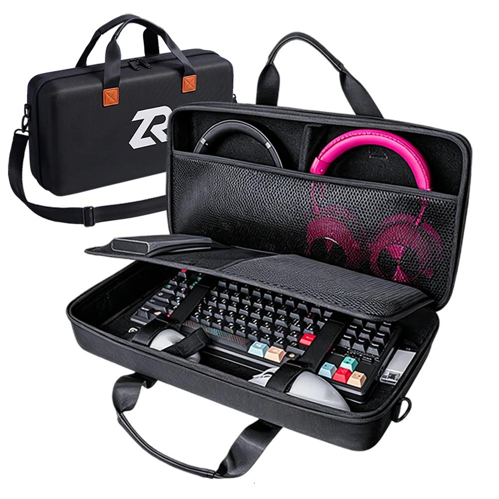 Hard EVA case cover Bag 87-Key Keyboard, Mouse, Headphones Logitech Esports Gamer