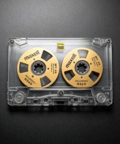 Maxell C50 Blank Tape Cassette Reel Double Side Open Metal Reels Audio Recording