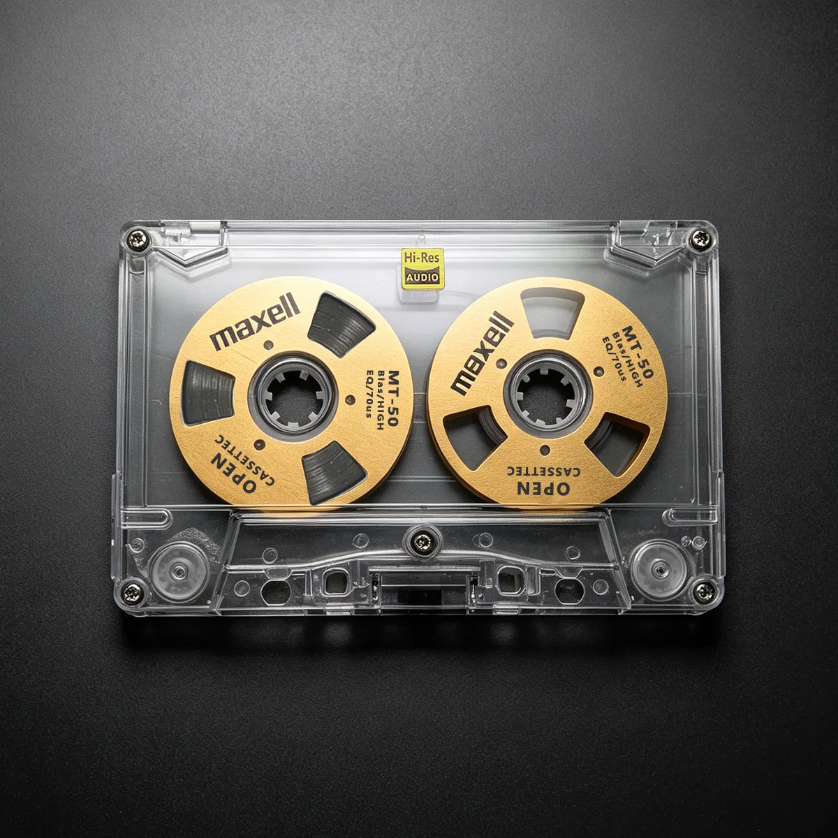 Maxell C50 Blank Tape Cassette Reel Double Side Open Metal Reels Audio Recording