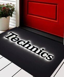 Alternative view of Carpet Technics Vinyl Turnable Foot Mat Rugs Home Carpets Non-slip Doormat Bathroom Bedroom Entrance