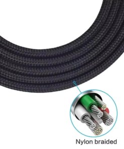 Alternative view of 6.35mm OFC 3.5 2.5mm Cable Yamaha PAC HPH-MT5 HPH-MT5W HPH-MT8 Monitor Over Ear Headphones